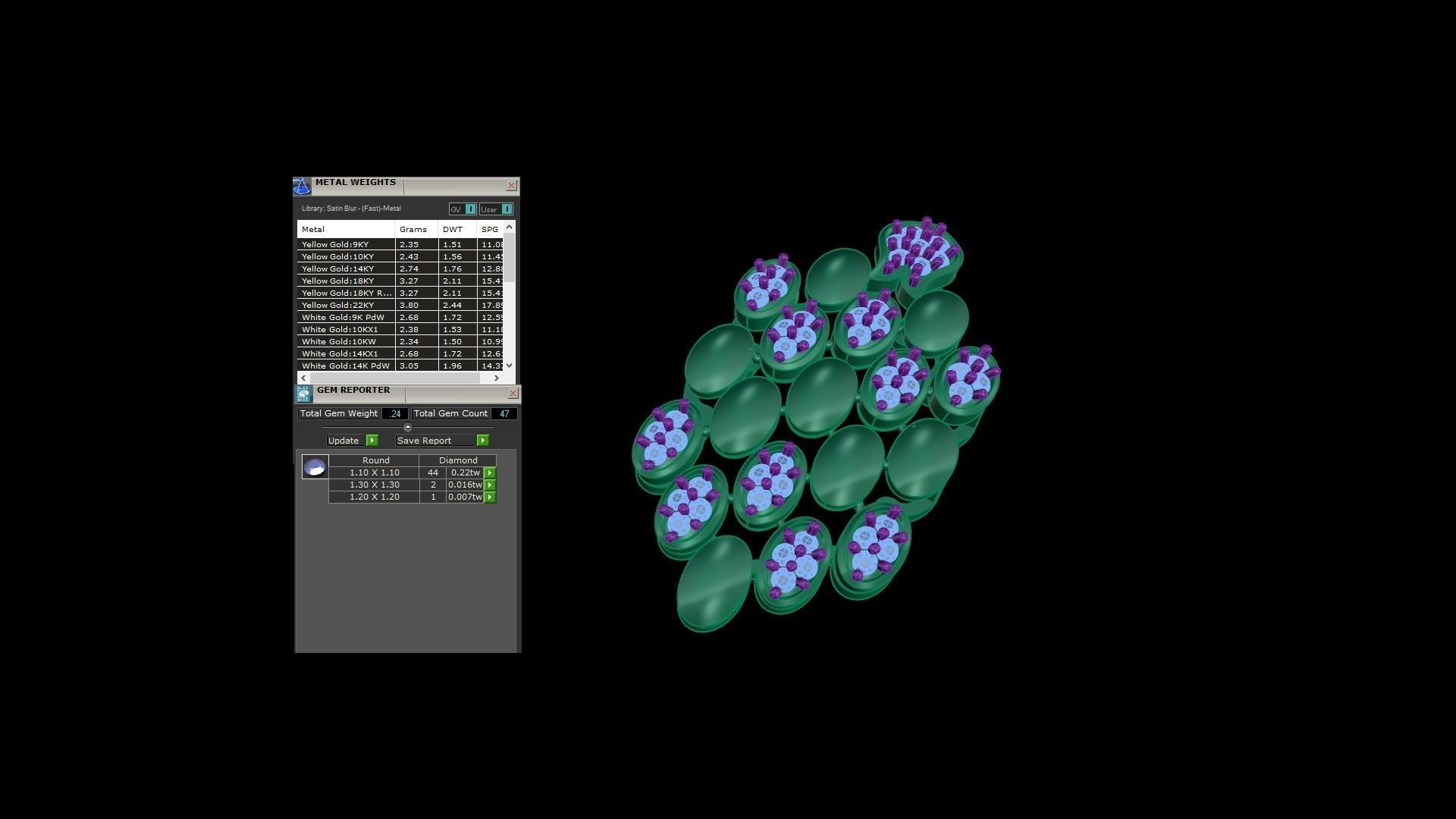 Earring Pendant Set 3dm STL OBJ FBX Renders Details 3D print model_9