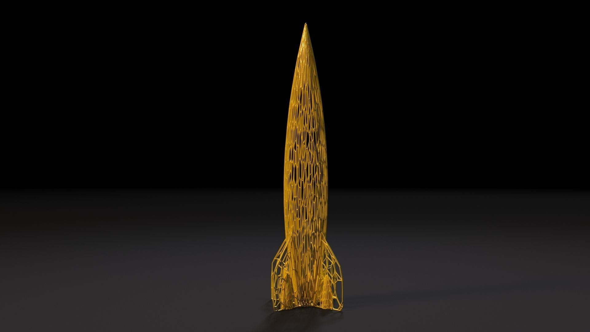 Rocket 3D print model_3