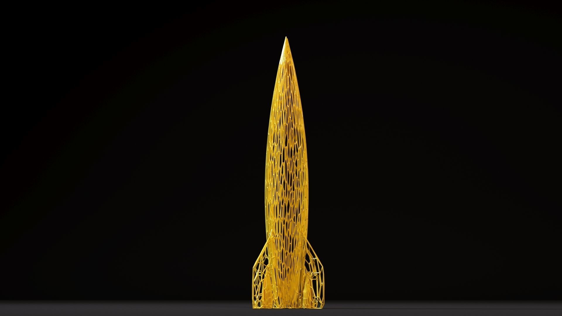 Rocket 3D print model_9