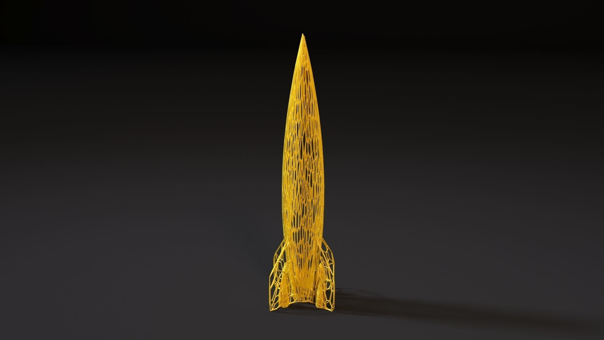 Rocket 3D print model_1