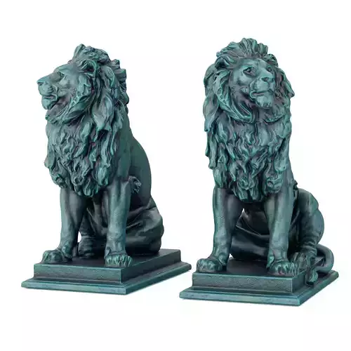 Sitting Lion sculpture