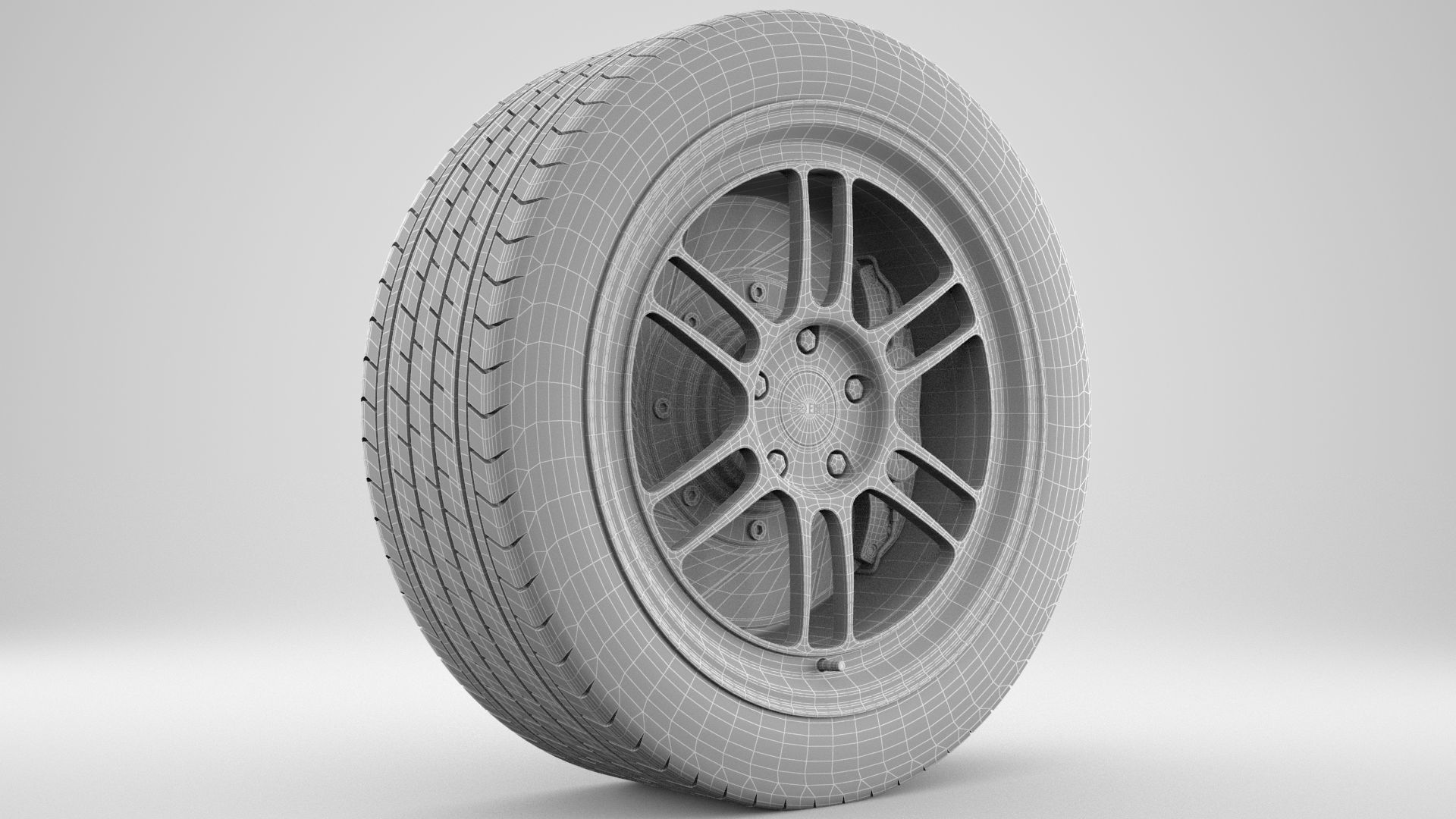 Enkei Performance RPF01 Rim 3D model_1