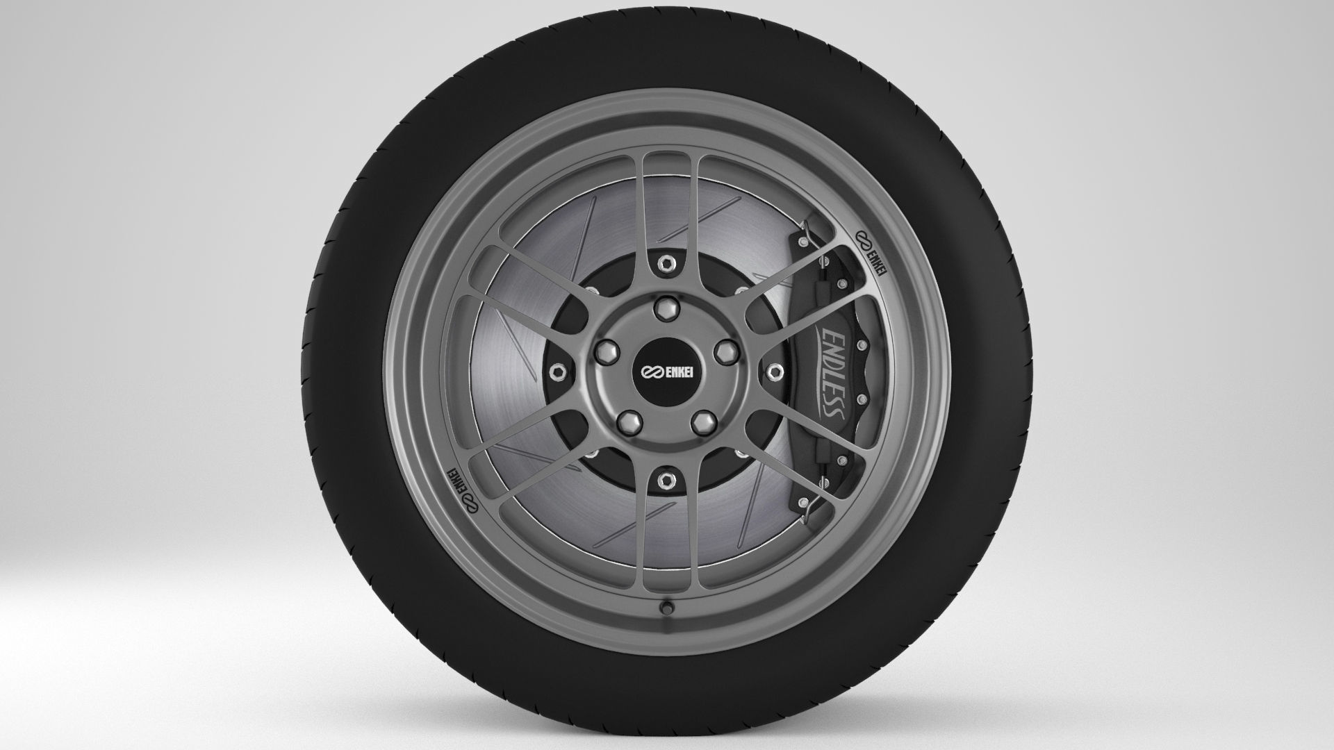 Enkei Performance RPF01 Rim 3D model_2