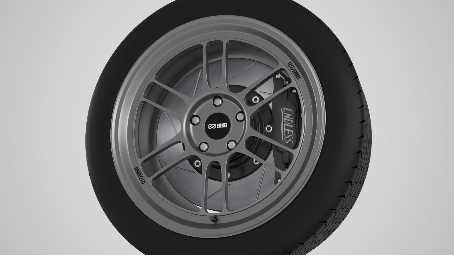 Enkei Performance RPF01 Rim 3D model_4