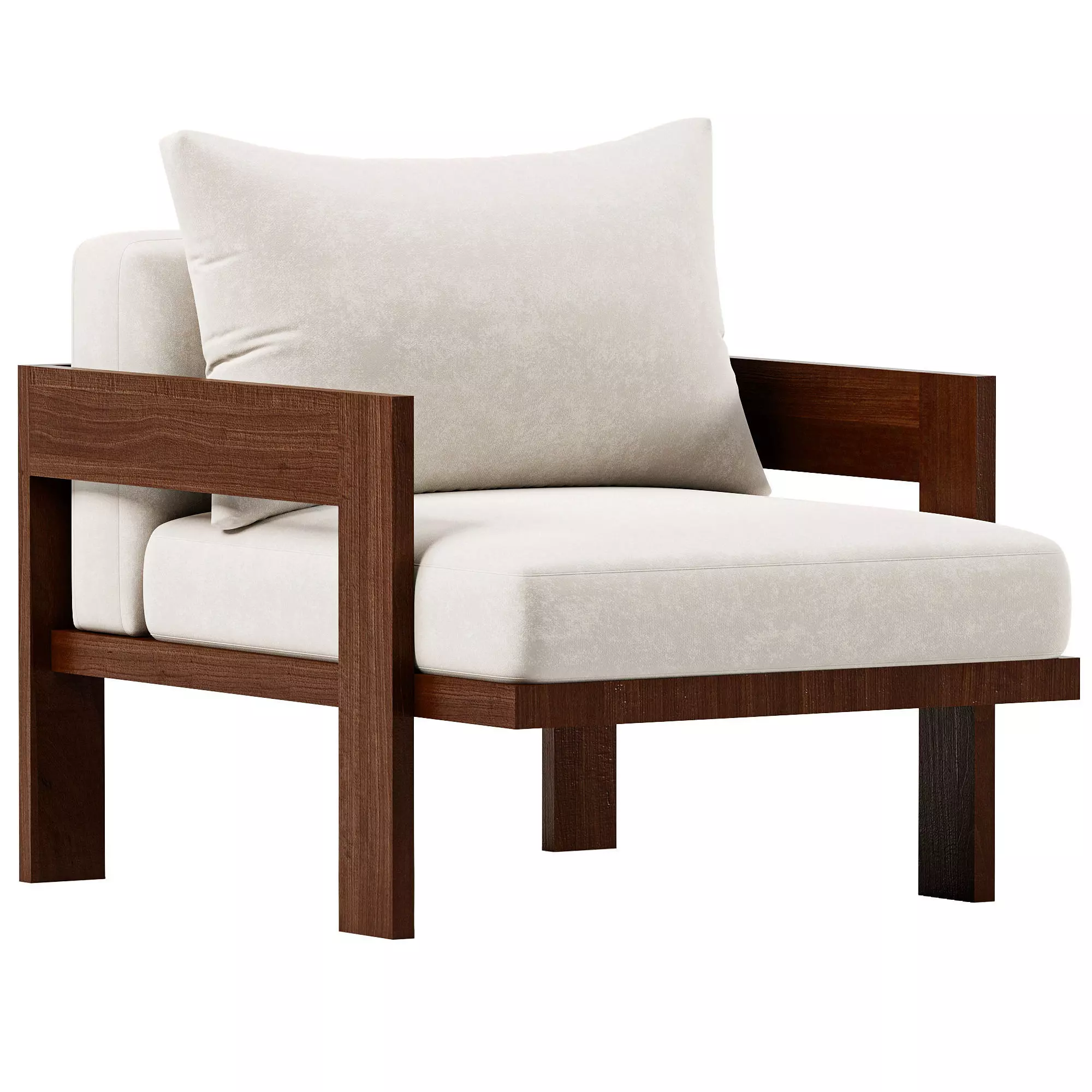 Alison Iroko Outdoor chair 3D model
