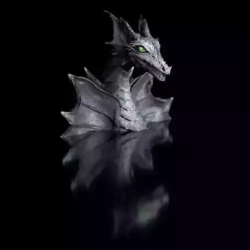 Dragon Bust  3D Printing Model High-Polygon