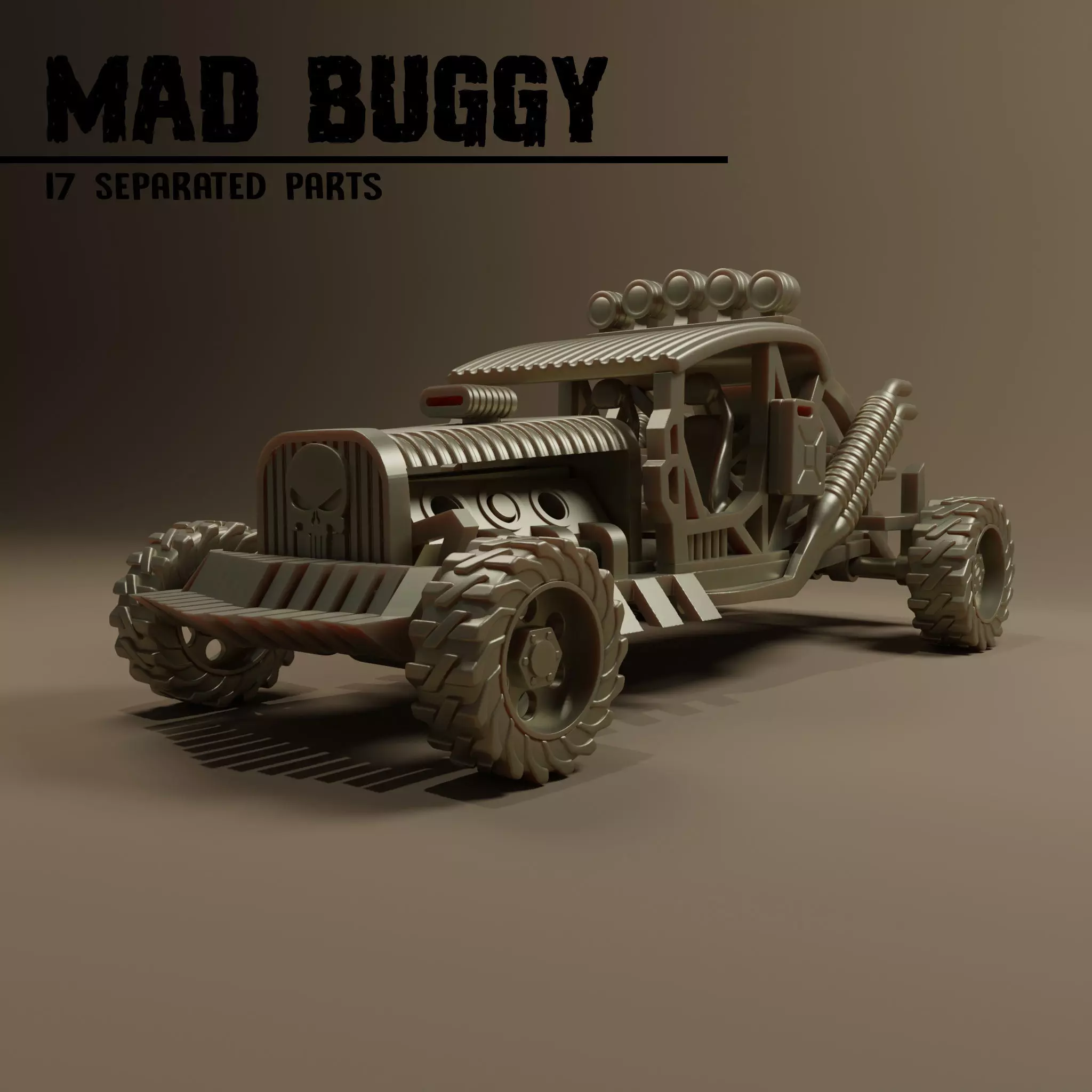 Mad max buggy car 3D print model_0