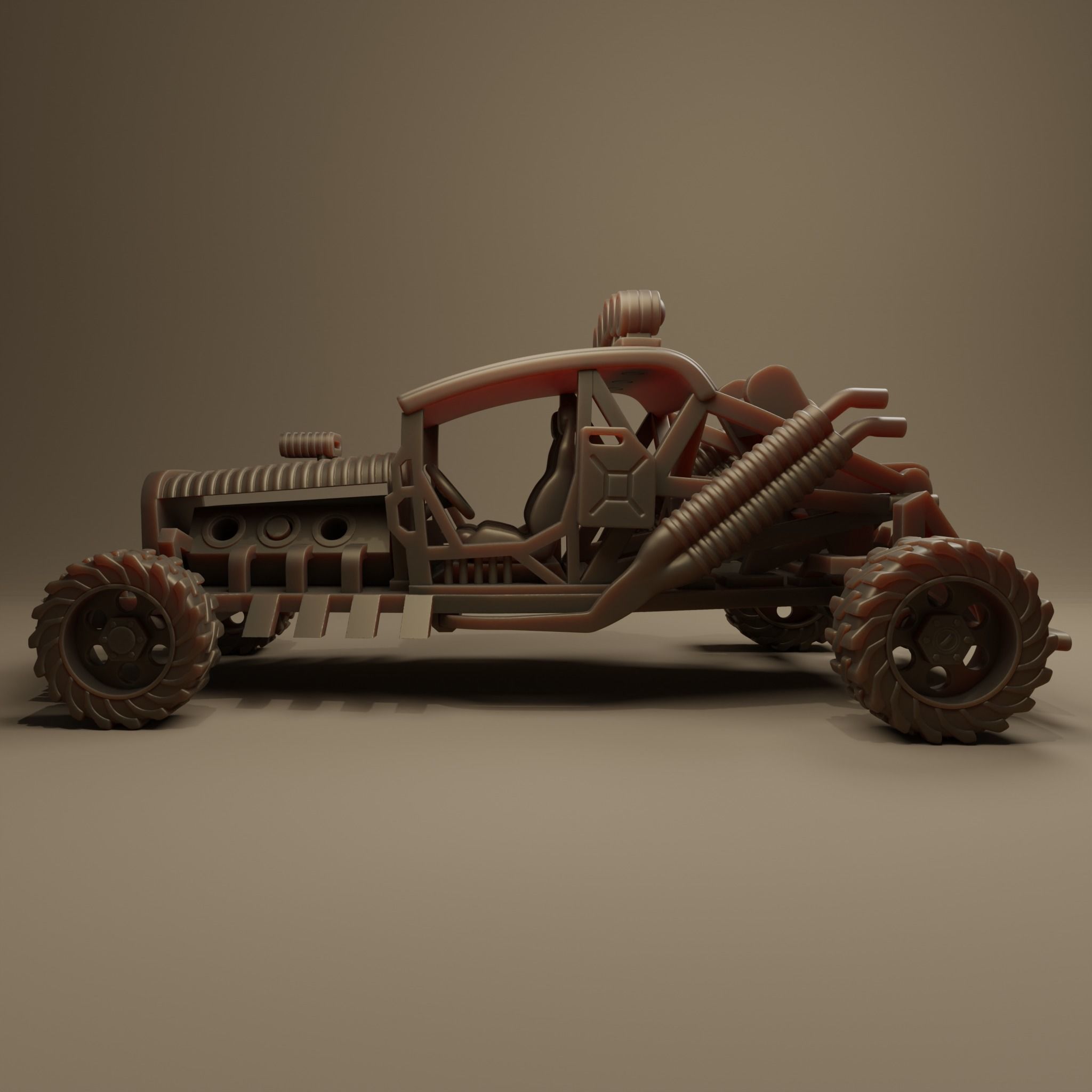 Mad max buggy car 3D print model_2
