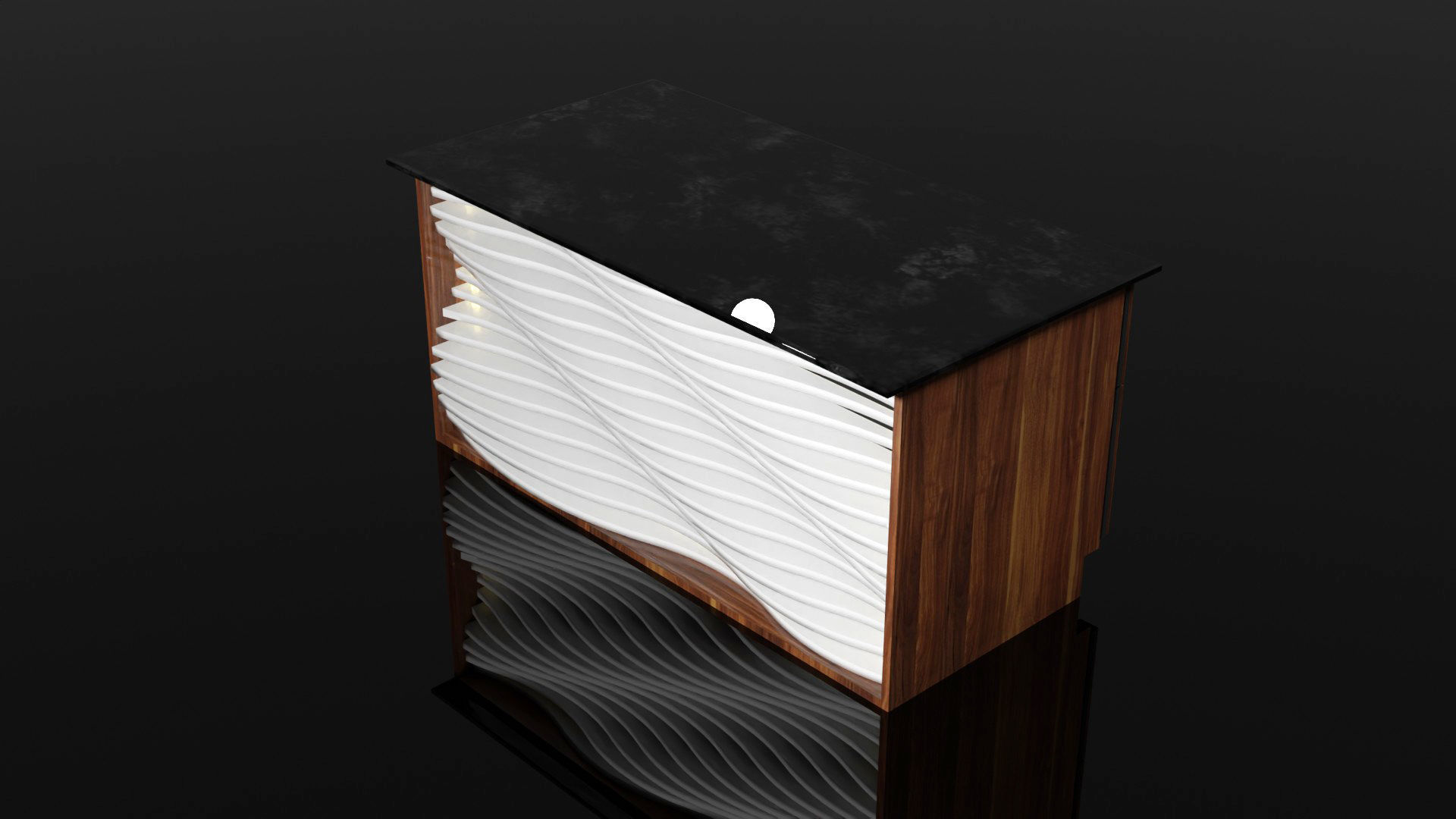 Parametric Desk 3D model_2