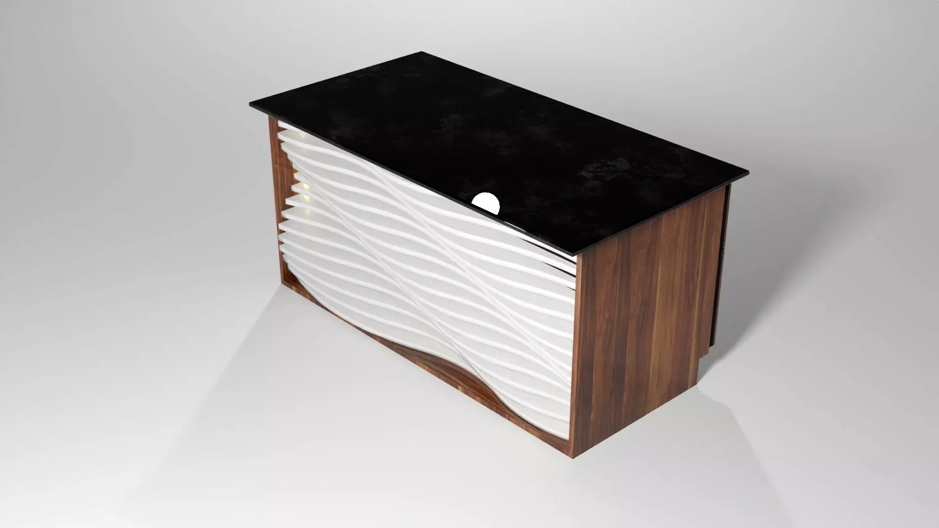 Parametric Desk 3D model_0