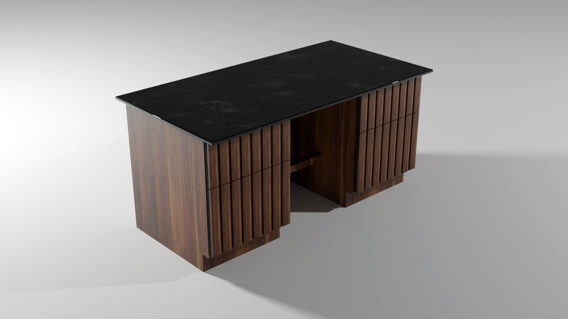 Parametric Desk 3D model_1