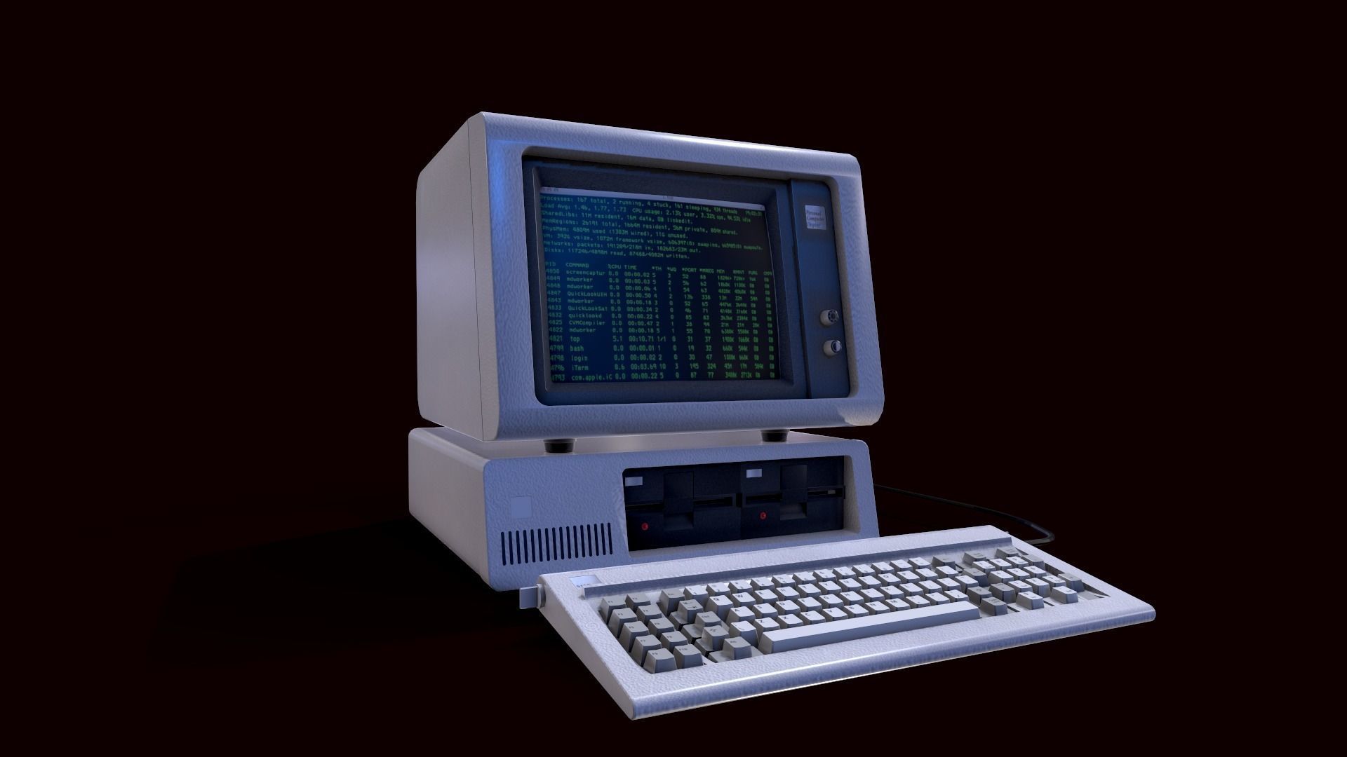 Traditional PC 3D model_3