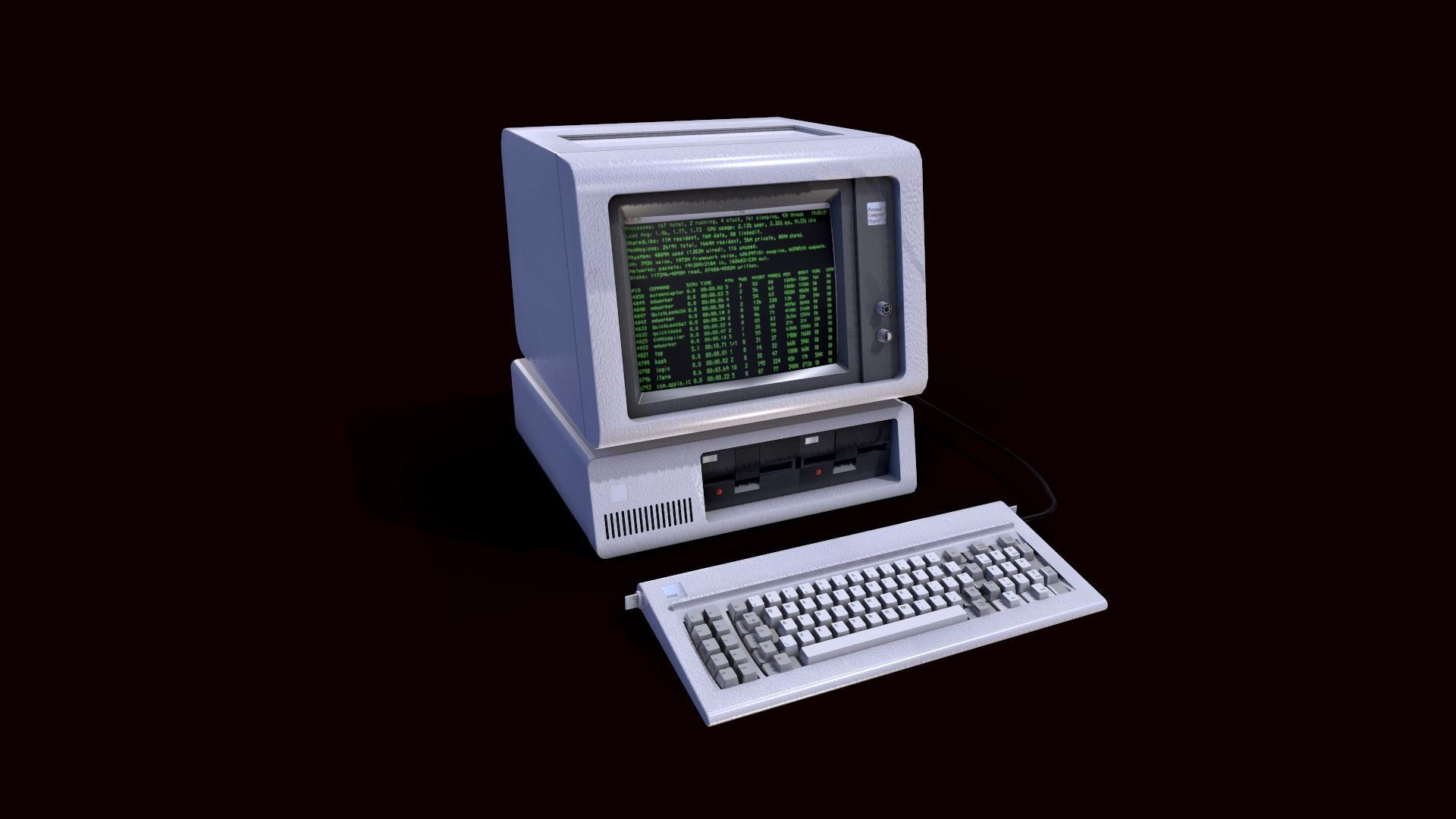 Traditional PC 3D model_2