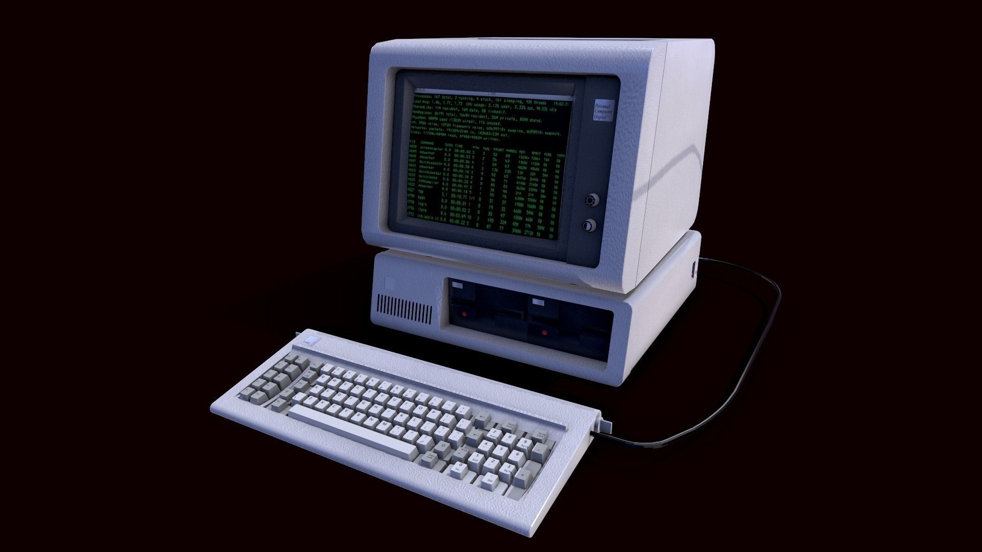 Traditional PC 3D model_4