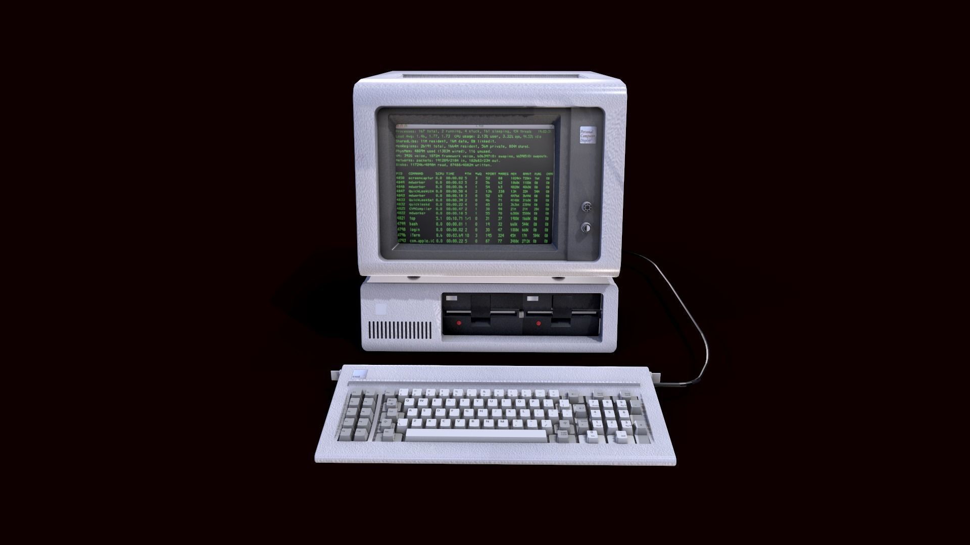 Traditional PC 3D model_1