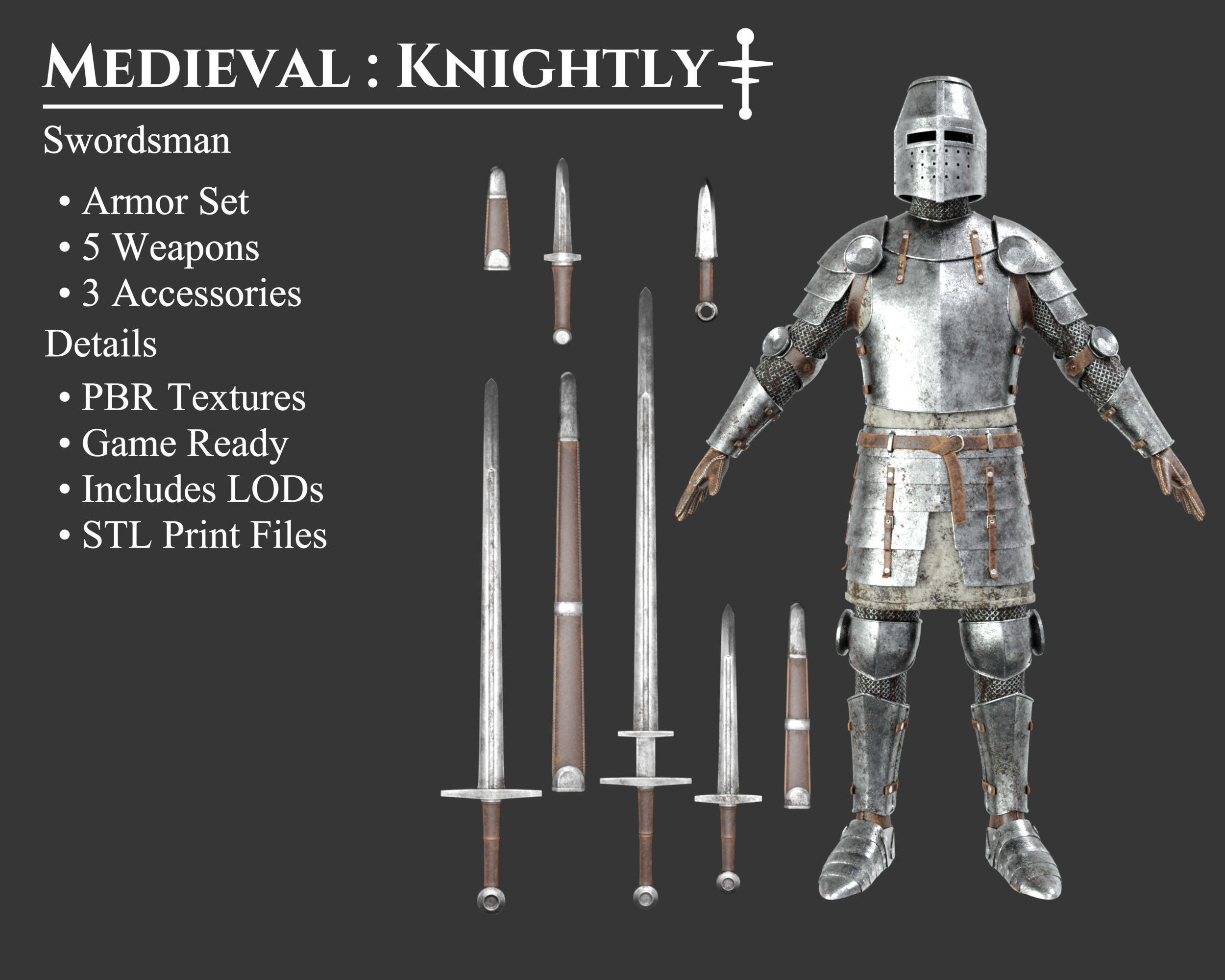 Medieval Collection Knightly Swordsman _1