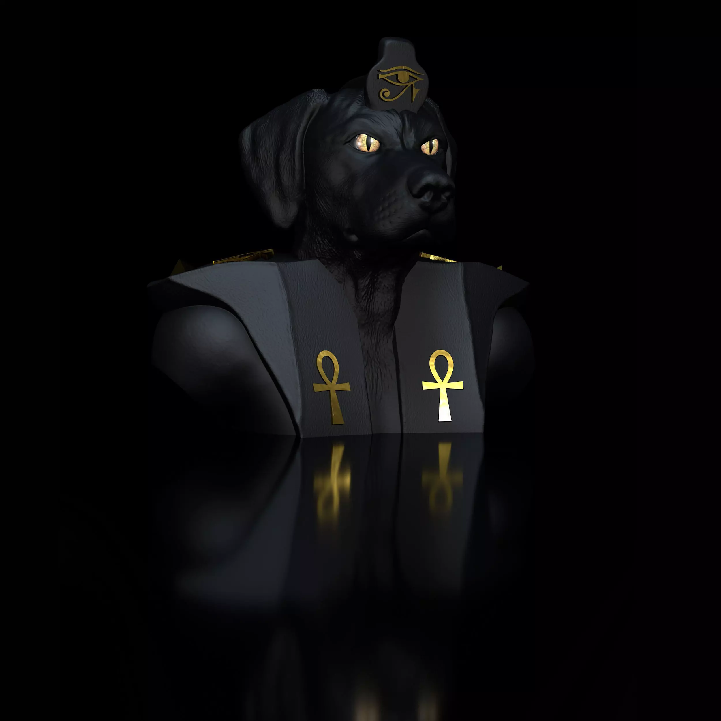 Dog Rhodesian Ridgeback 3D print model_0