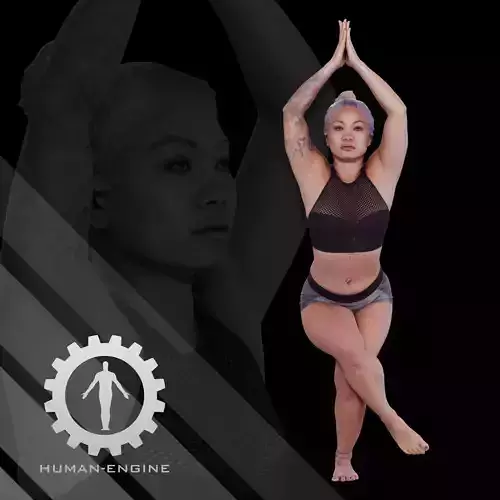 Female Scan - Violet Yoga Pose 06