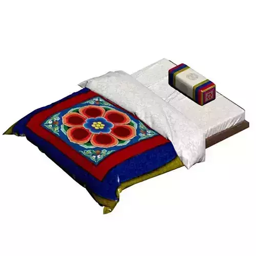 Korean Traditonal Bed 3D model
