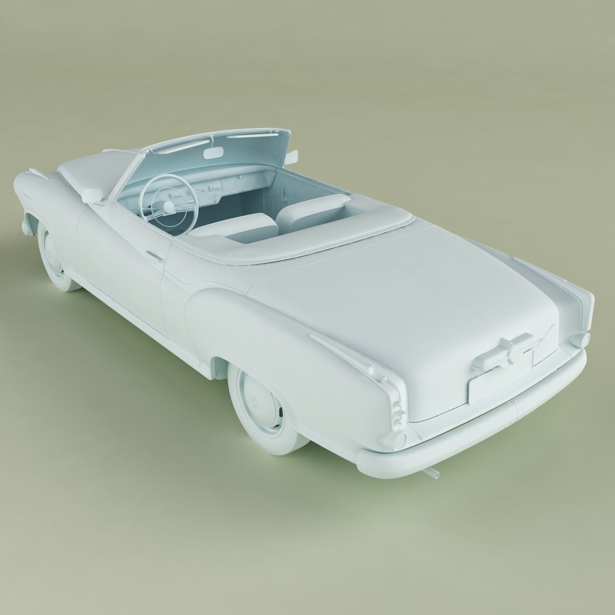 Borgward Isabella Convertible 3D model_12