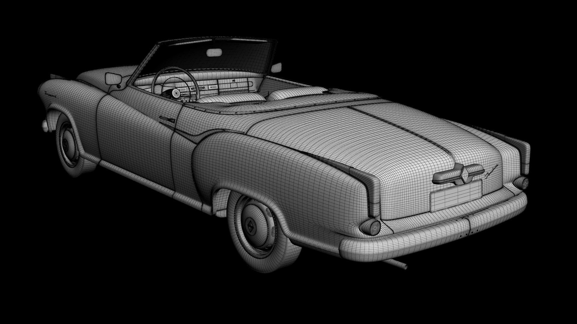 Borgward Isabella Convertible 3D model_16