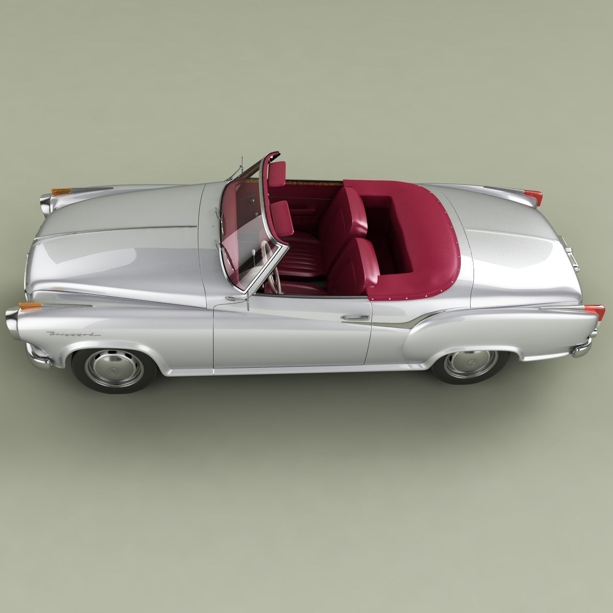 Borgward Isabella Convertible 3D model_6