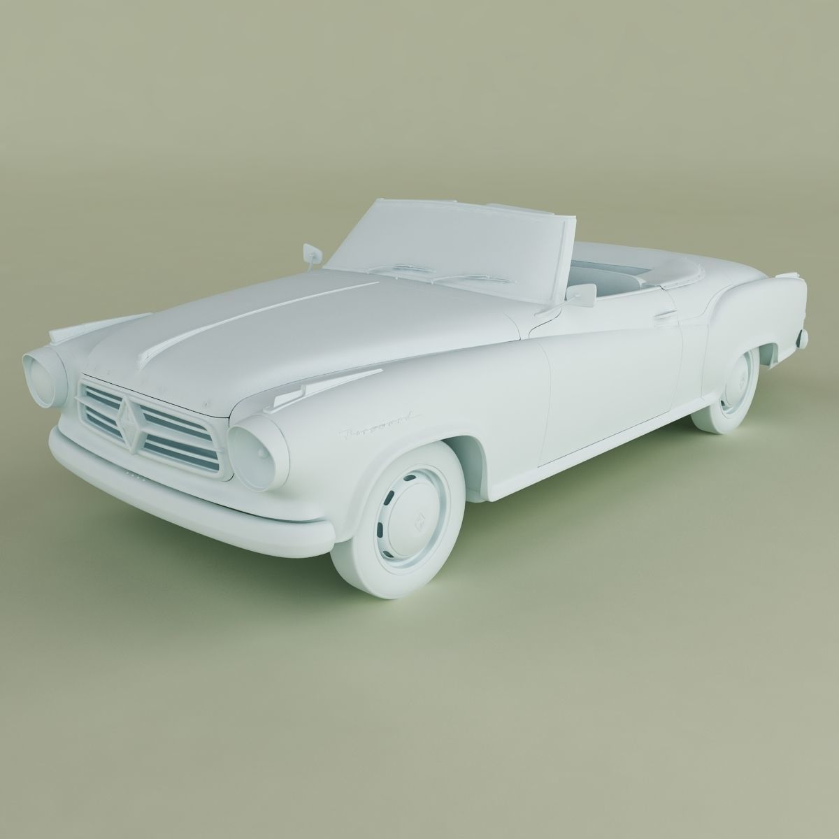 Borgward Isabella Convertible 3D model_10