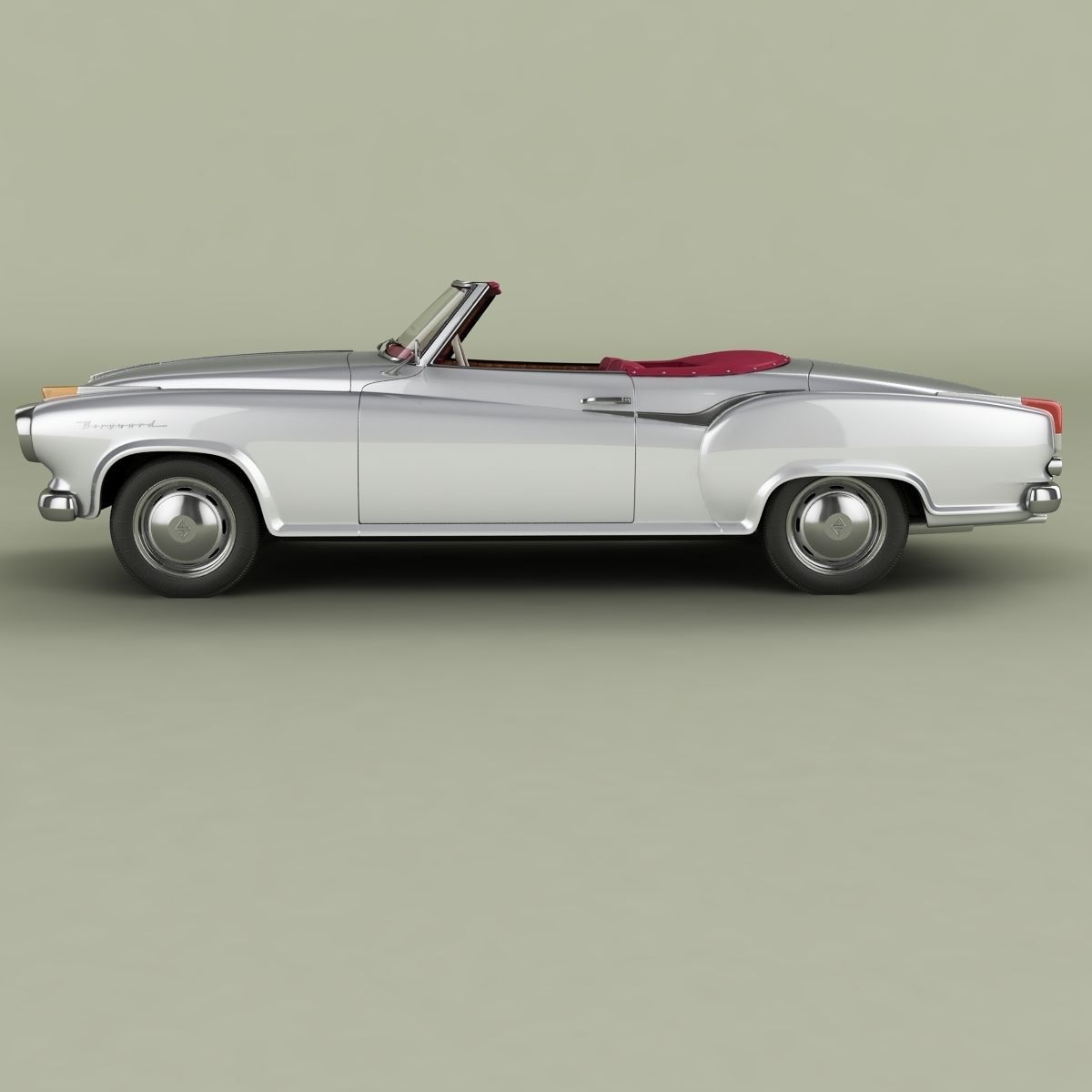 Borgward Isabella Convertible 3D model_1
