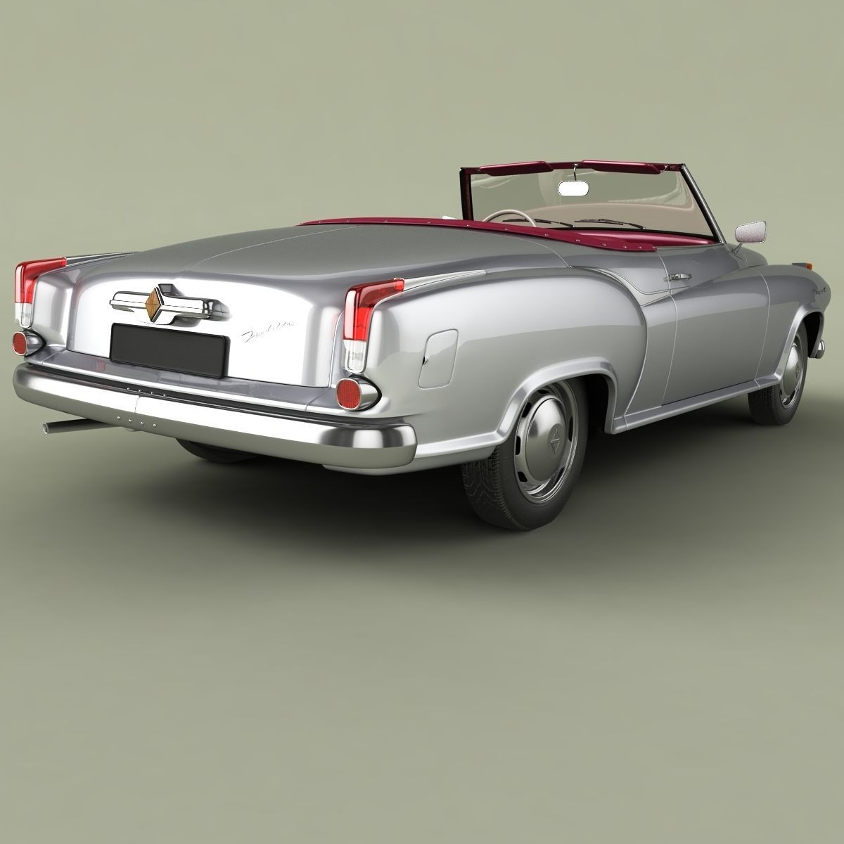 Borgward Isabella Convertible 3D model_2