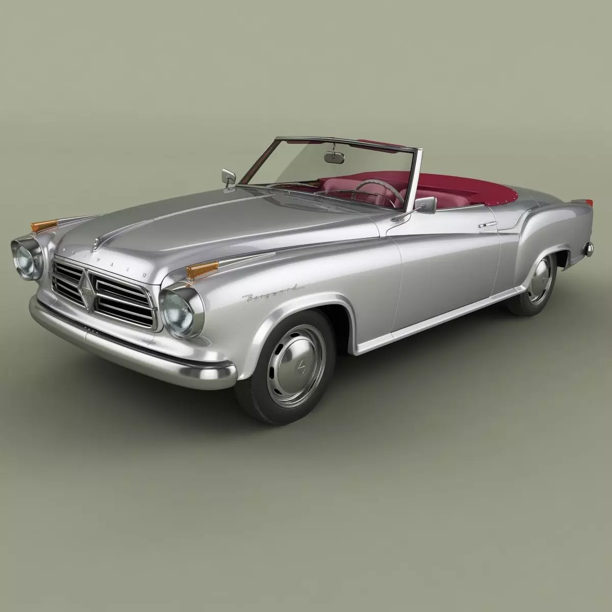 Borgward Isabella Convertible 3D model_0