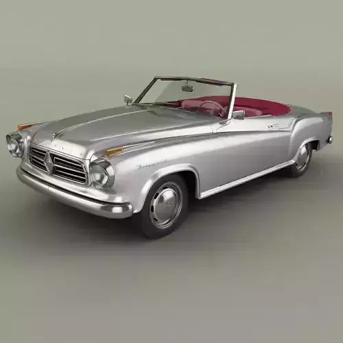 Borgward Isabella Convertible 3D model Borgward Isabella Convertible 3D model