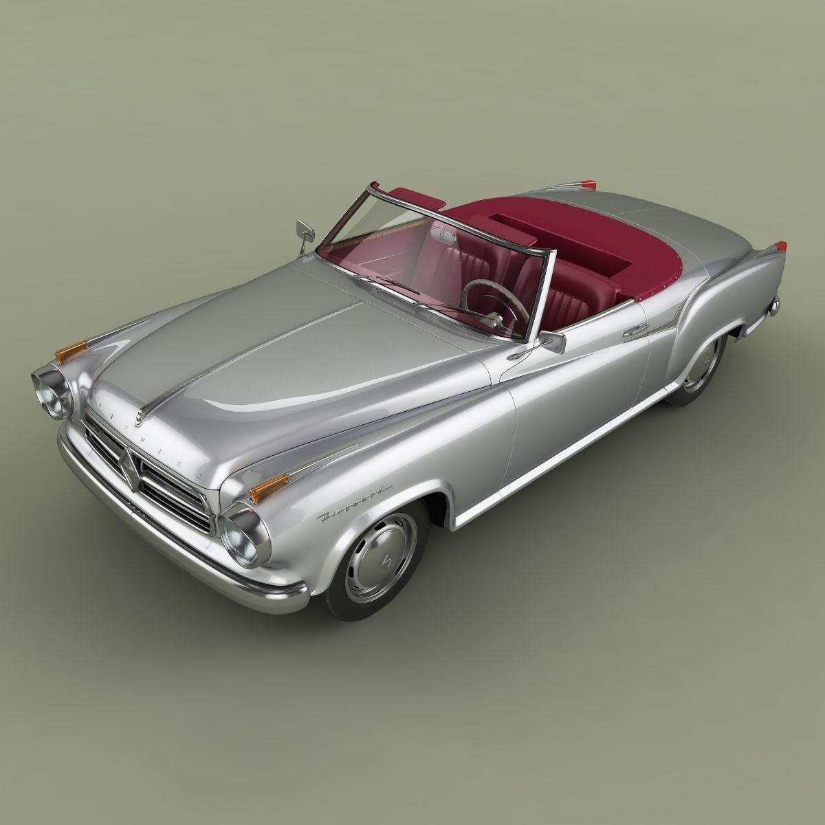 Borgward Isabella Convertible 3D model_5