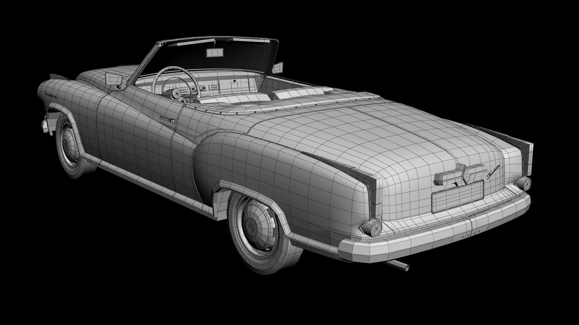 Borgward Isabella Convertible 3D model_15