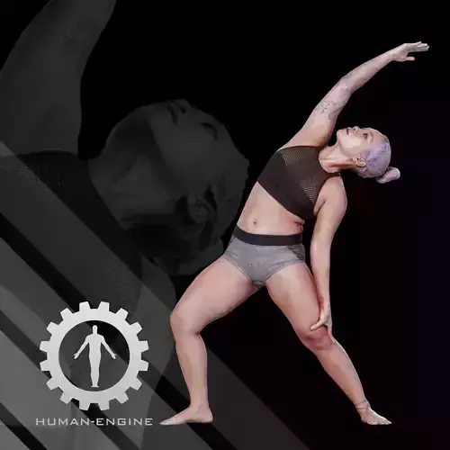 Female Scan - Violet Yoga Pose 14 3D model