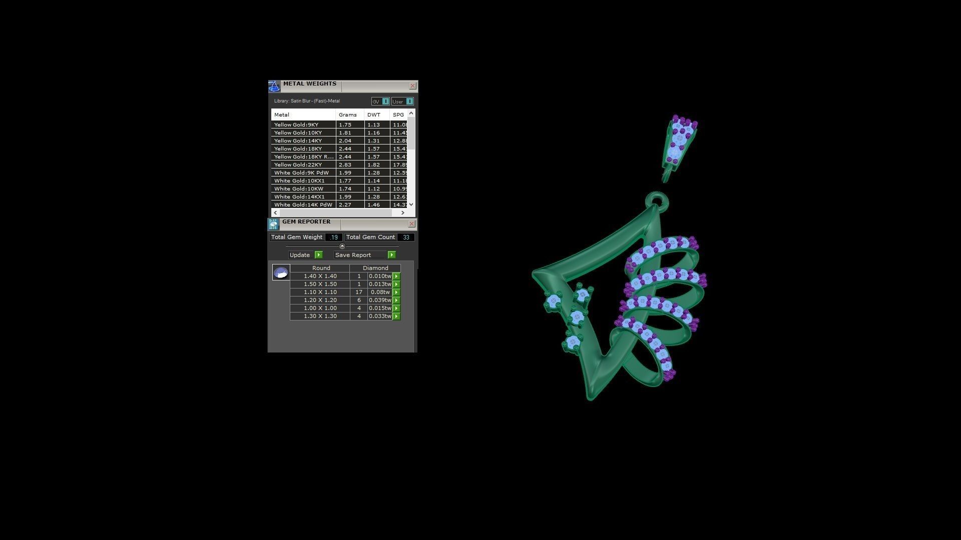 Earring Pendant Set 3dm STL OBJ FBX Renders Details 3D print model_10