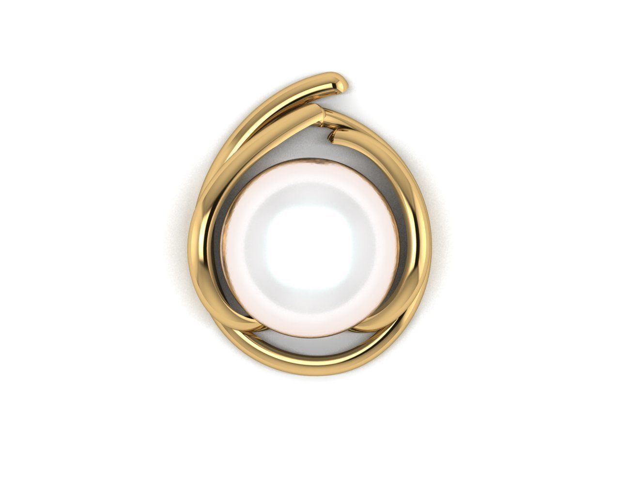 Pearl Locket 3D print model_1