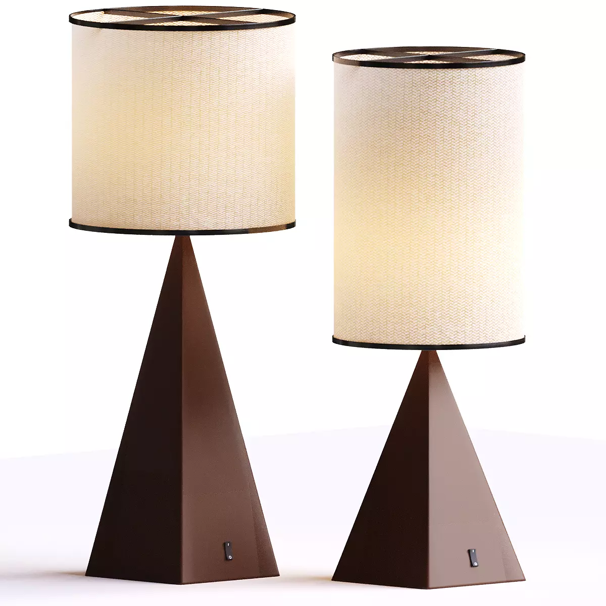 Table lamp with light bulb 3D print model