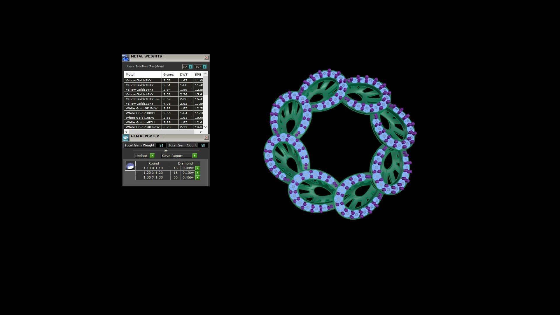 Earring Pendant Set 3dm STL OBJ FBX Renders Details 3D print model_9