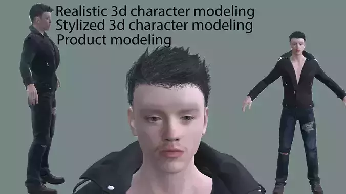 David james Low-poly 3D model