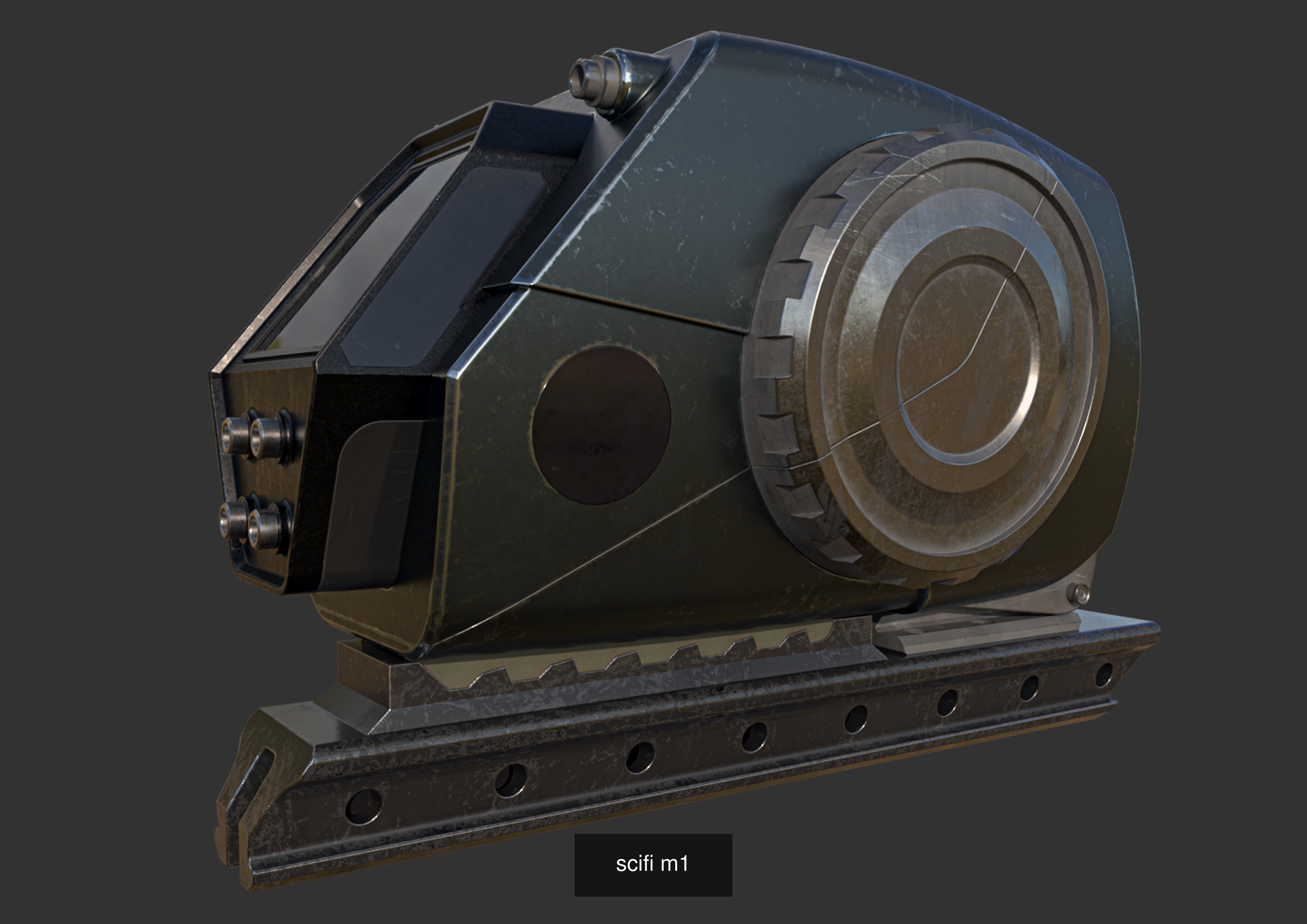 scifi futuristic weapon 3D Model Collection_2