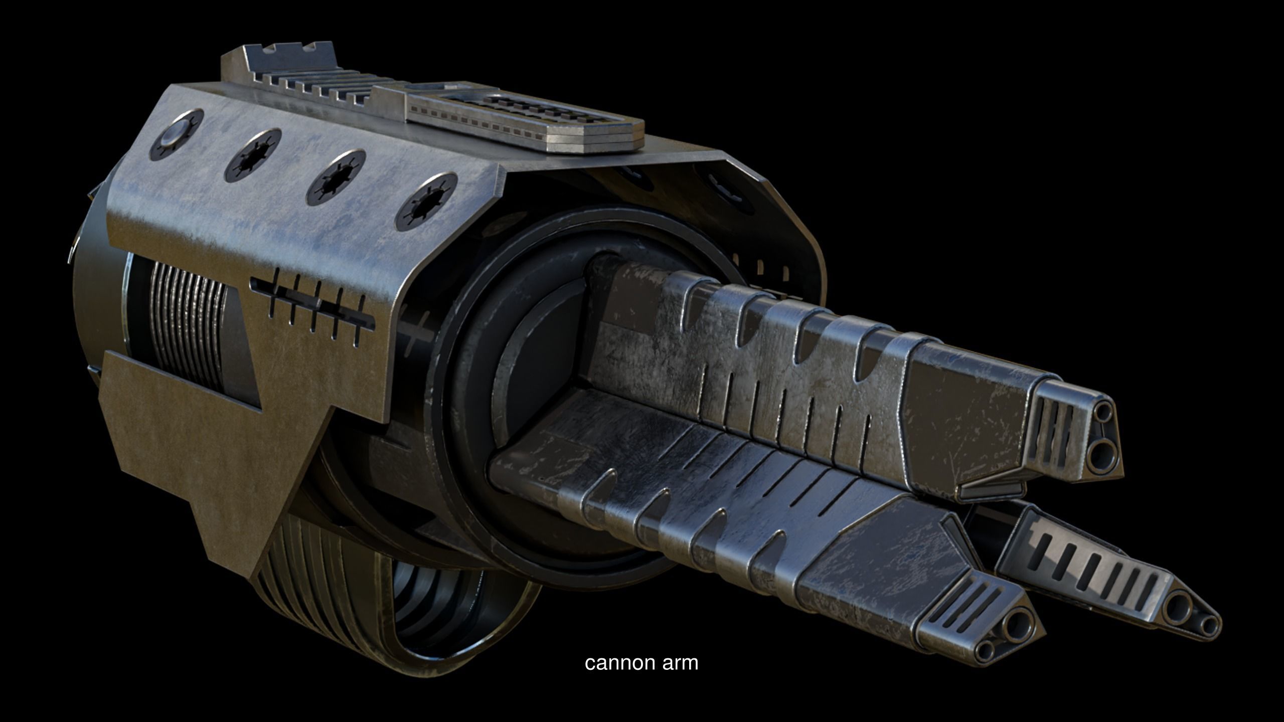 scifi futuristic weapon 3D Model Collection_1