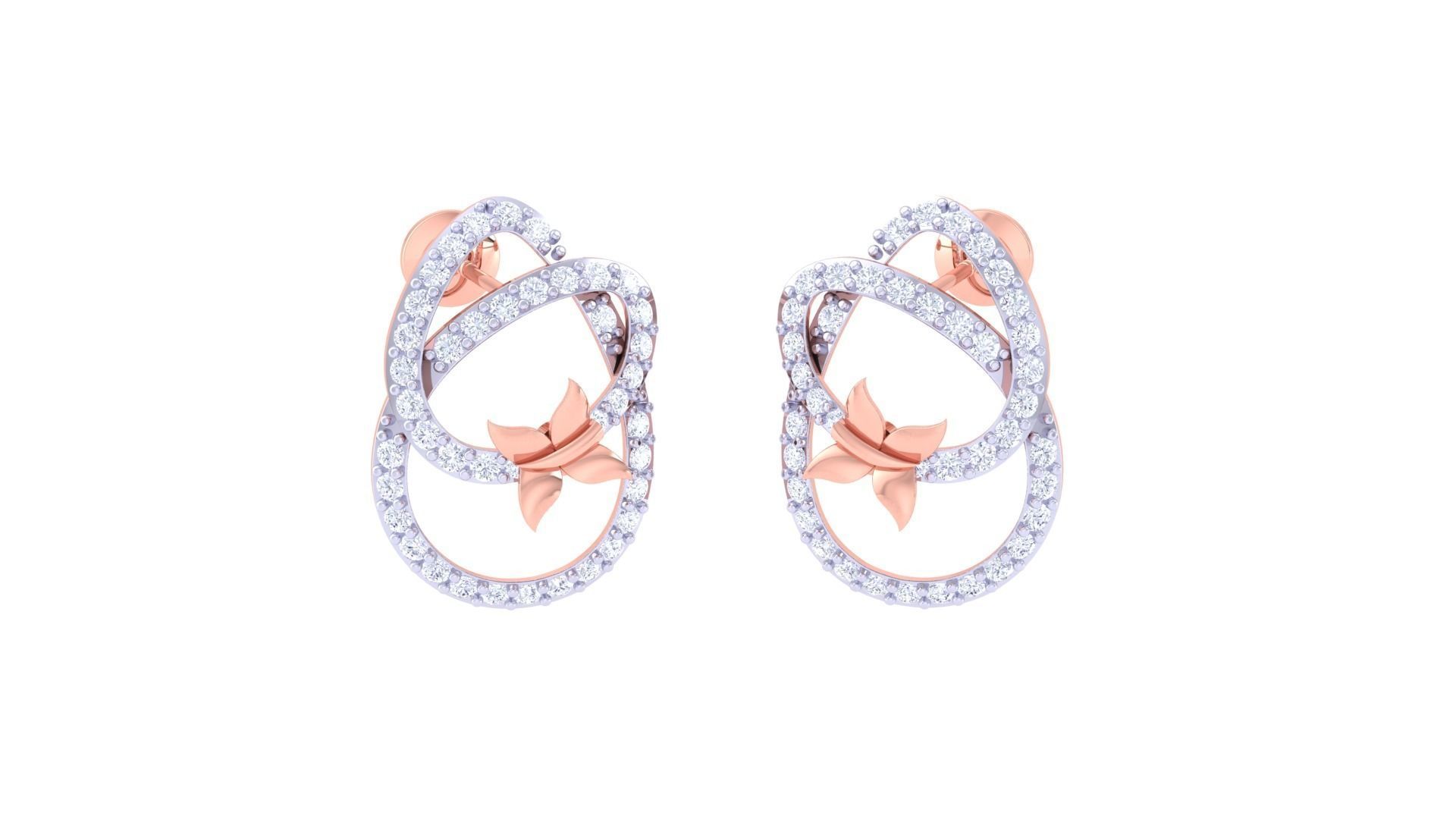 Earring Pendant Set 3dm STL OBJ FBX Renders Details 3D print model_1