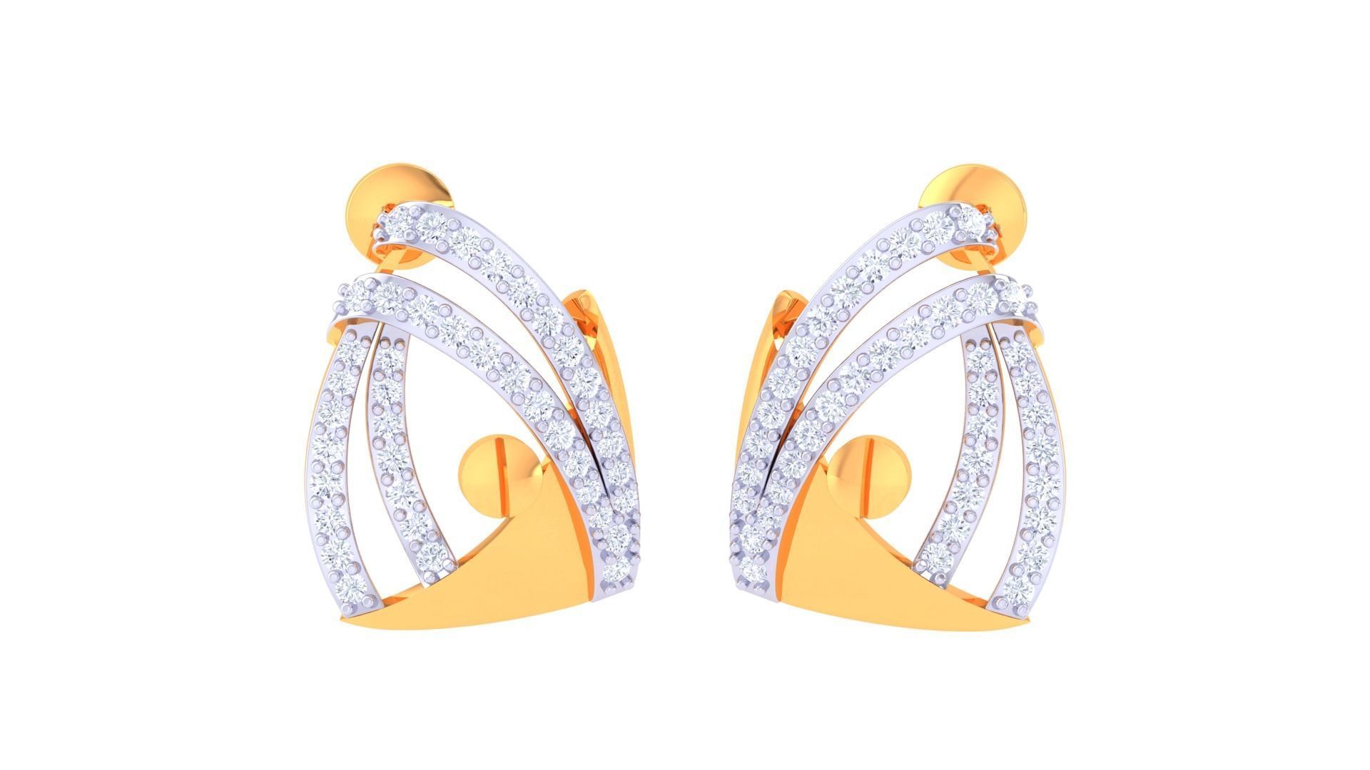 Earring Pendant Set 3dm STL OBJ FBX Renders Details 3D print model_2