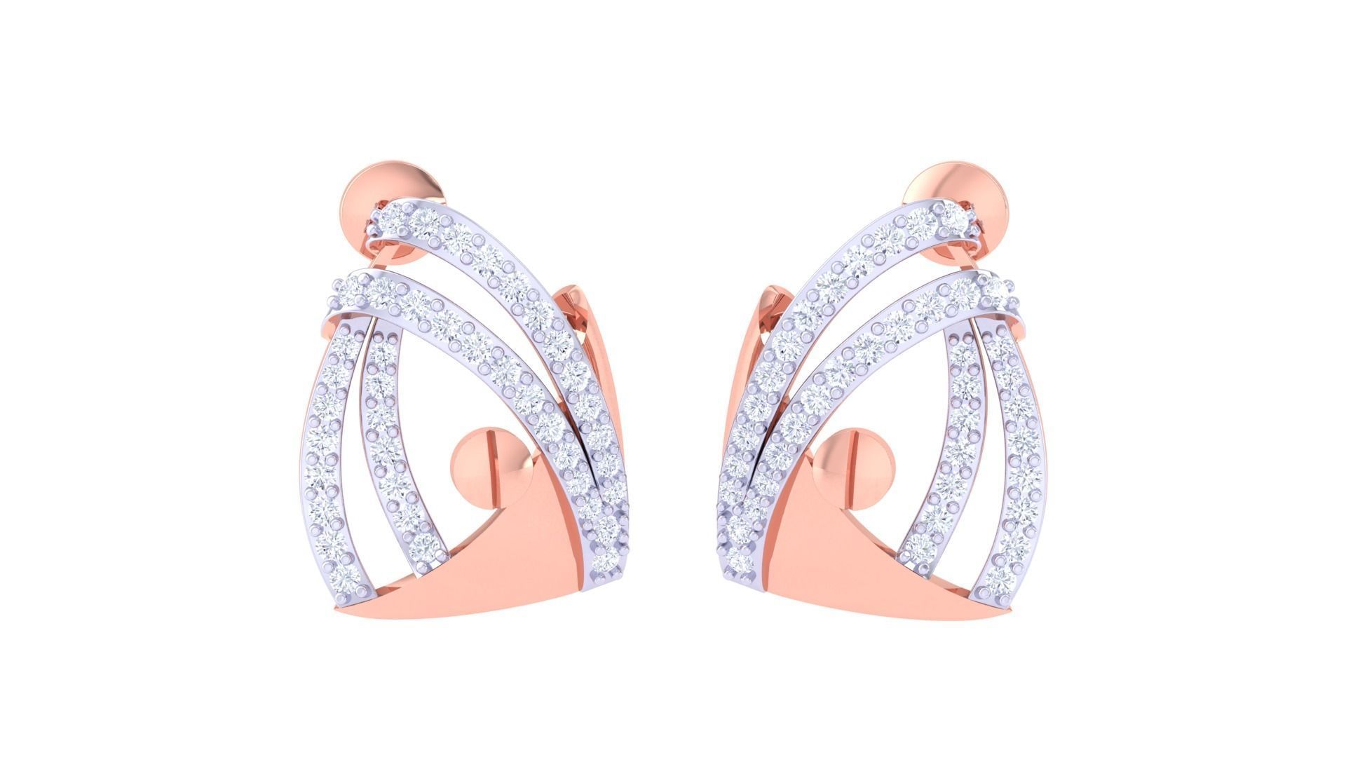 Earring Pendant Set 3dm STL OBJ FBX Renders Details 3D print model_3