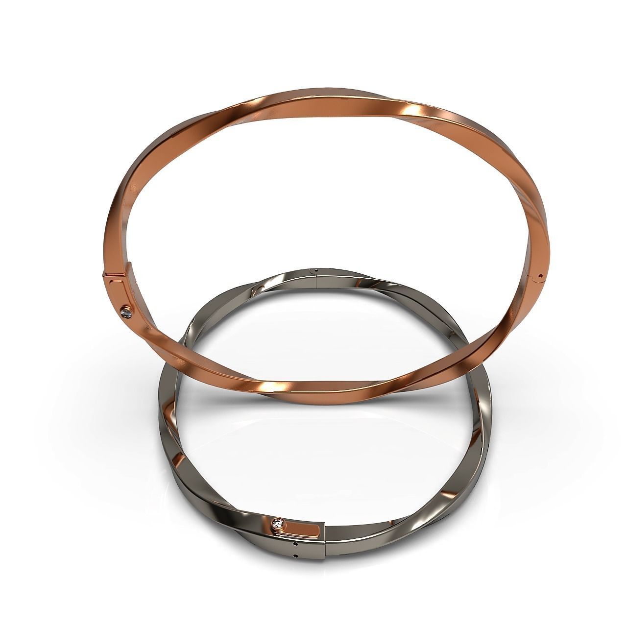 Spiral Bracelet 3D print model_2