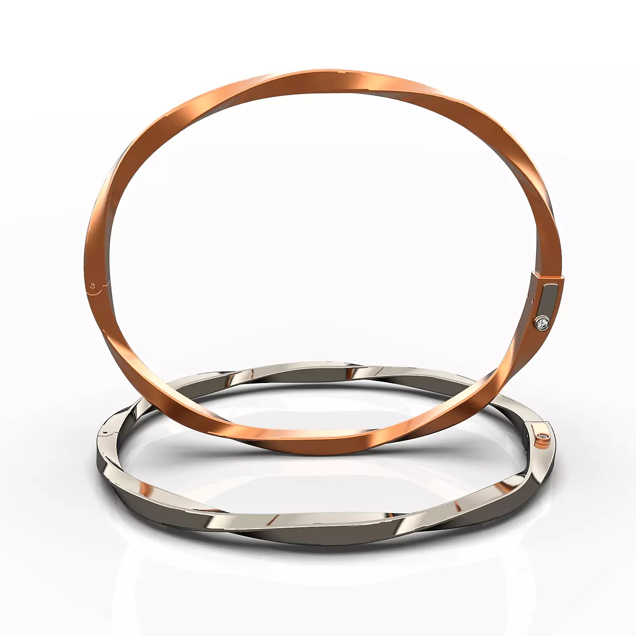 Spiral Bracelet 3D print model_0