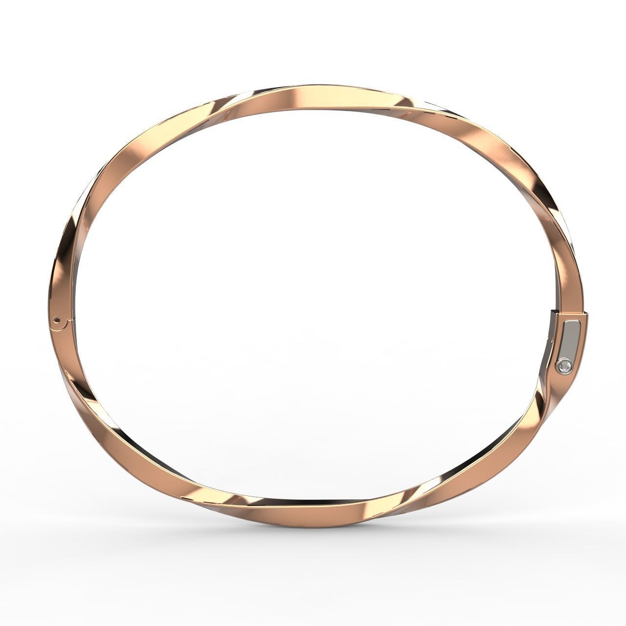 Spiral Bracelet 3D print model_3