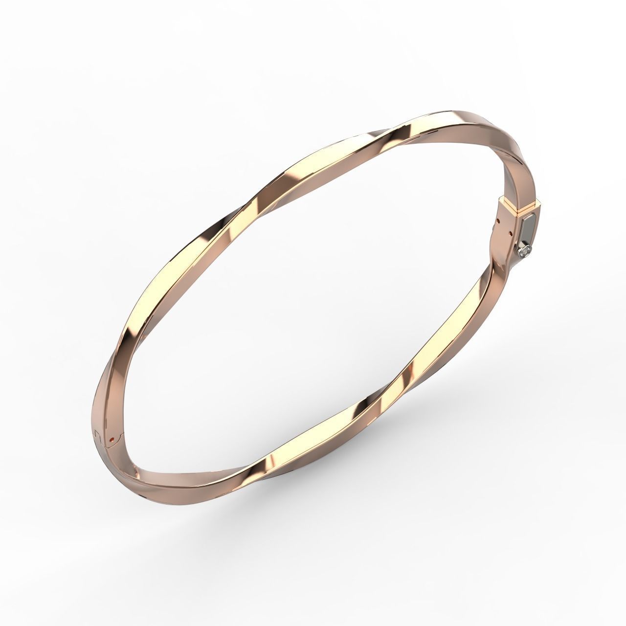 Spiral Bracelet 3D print model_4
