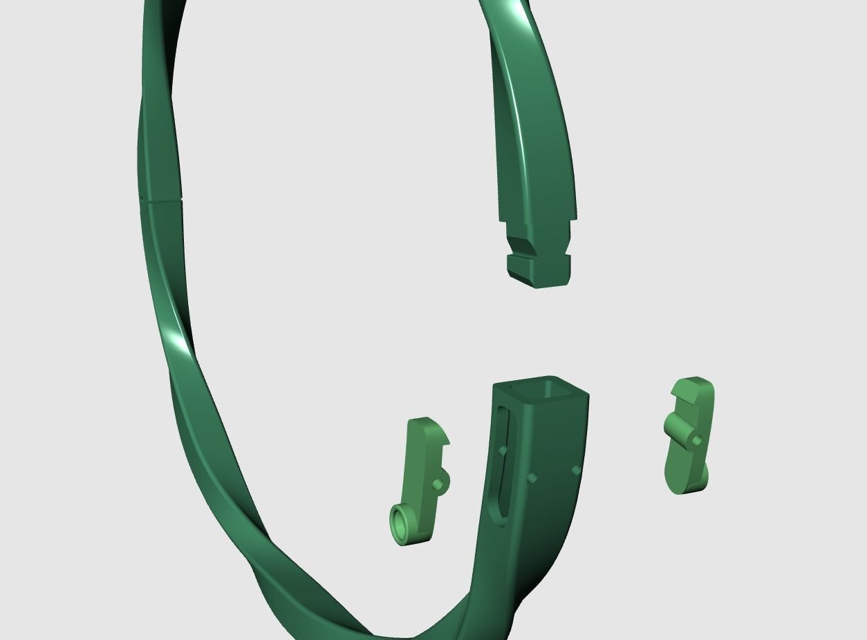 Spiral Bracelet 3D print model_8