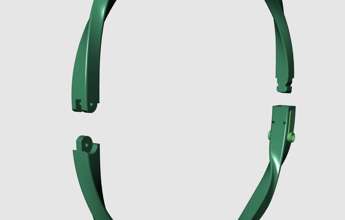 Spiral Bracelet 3D print model_9